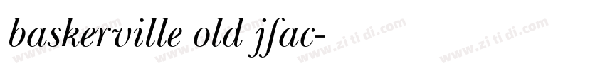 baskerville old jfac字体转换